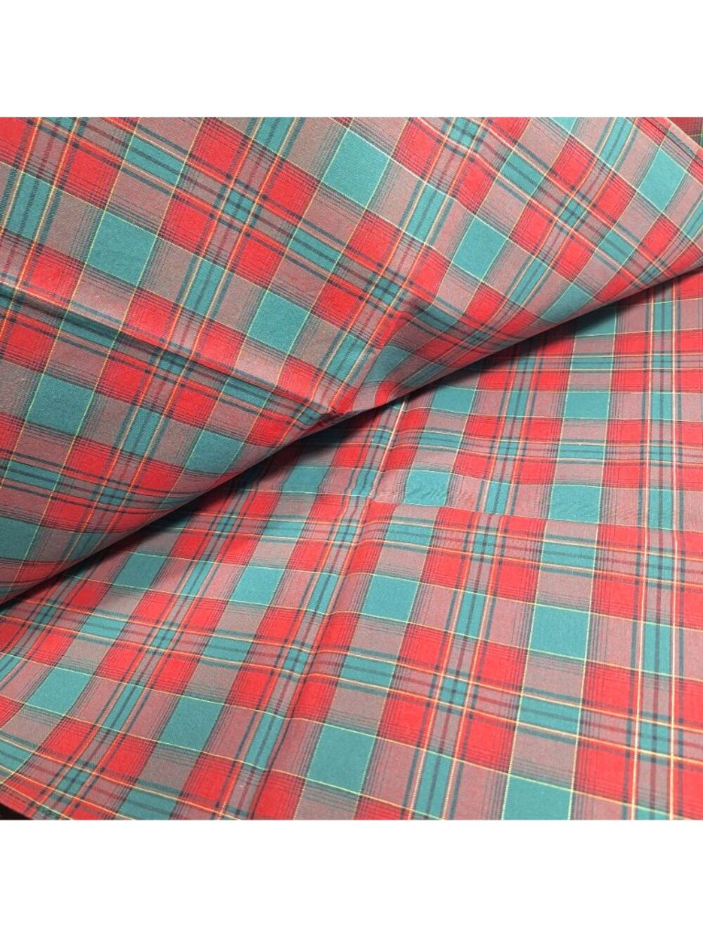 Longaberger Evergreen Plaid 4 Napkins 36" Square Tablecloth Set Open Package - Picture 8 of 16